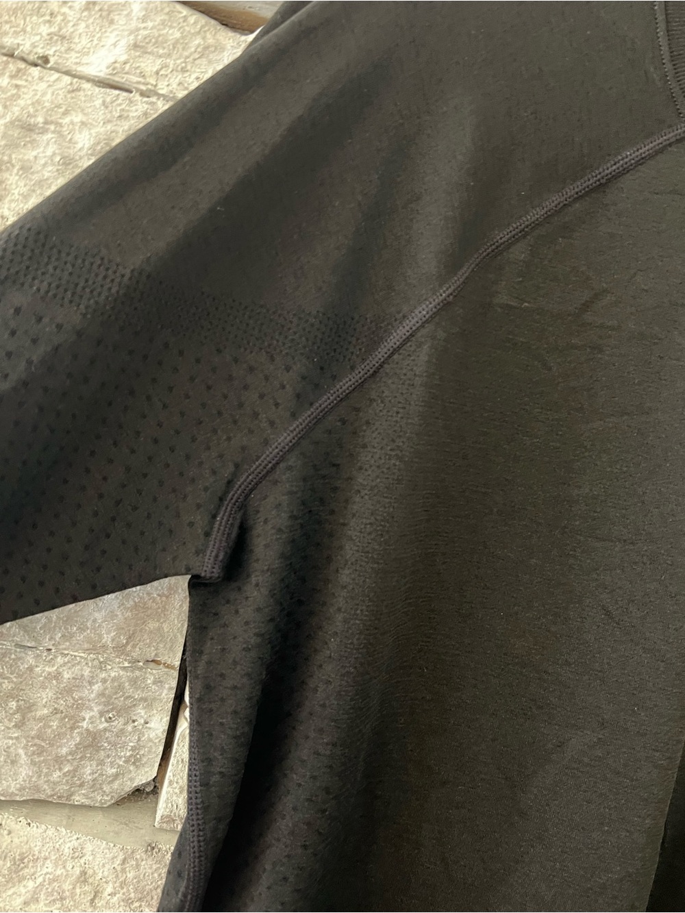 FIGS Salta Seamless Long Sleeve Under Scrub in Black Womens XL - Picture 5 of 7